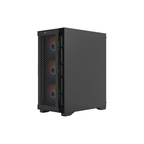 Gabinete Balam Rush Twin Mate 5000 Media Torre Negro Cristal 4 Ventiladores ARGB ATX Sin Fuente Panel Frontal Intercambiable Cristal / Malla