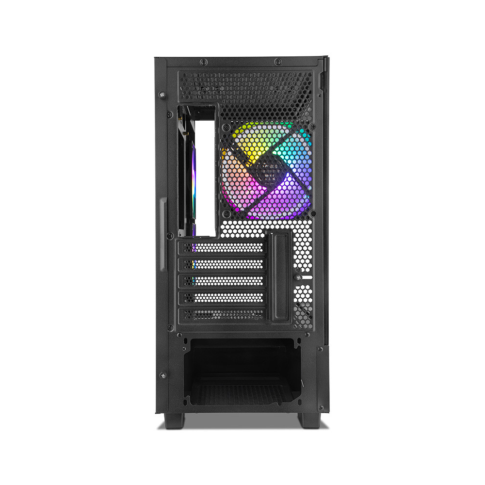 Gabinete Gamer GETTTECH GCM-550AC-02 Fish Tank M-ATX Sin Fuente