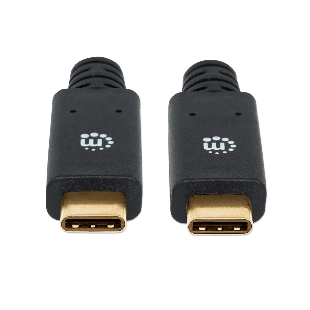 Cable USB-C V3.1 C-C 2.0M Negro Manhattan (354905)