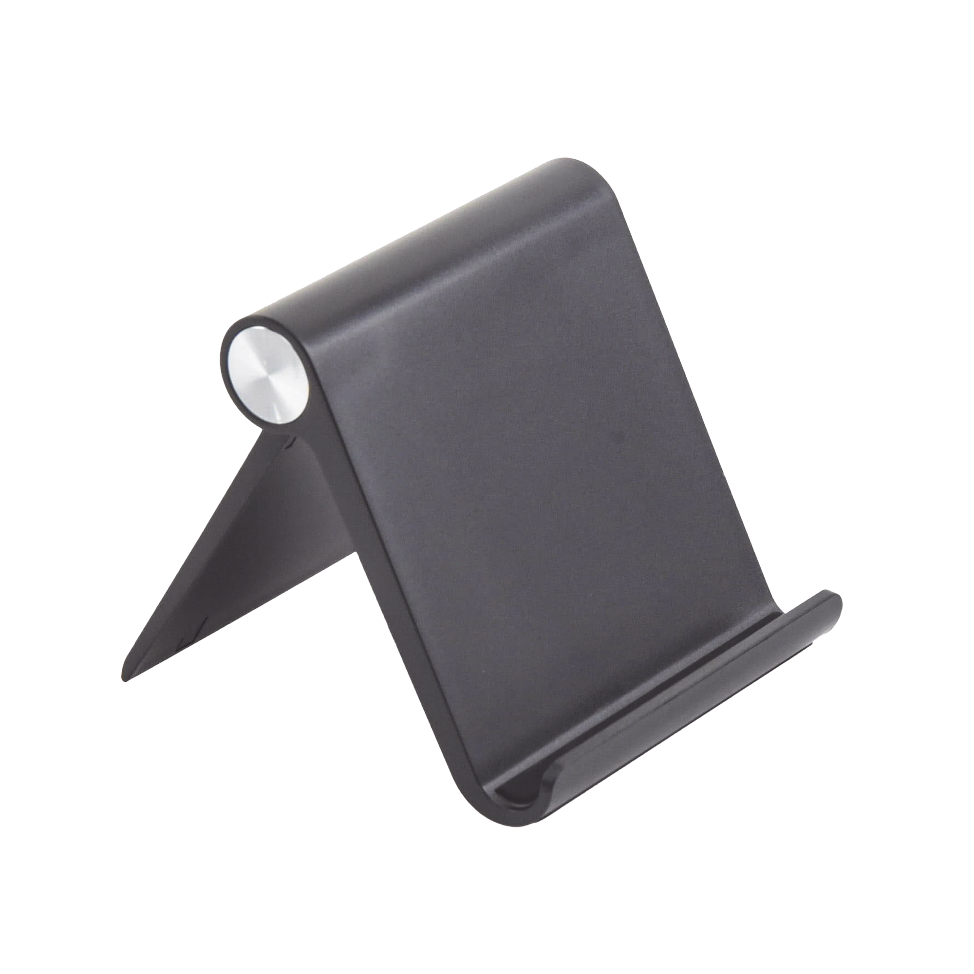 Soporte Escritorio Celular Ajustable 0 a 100° Goma Antiarañazos Antideslizante Compatibilidad 4 a 7.9 Plegable ABS Negro