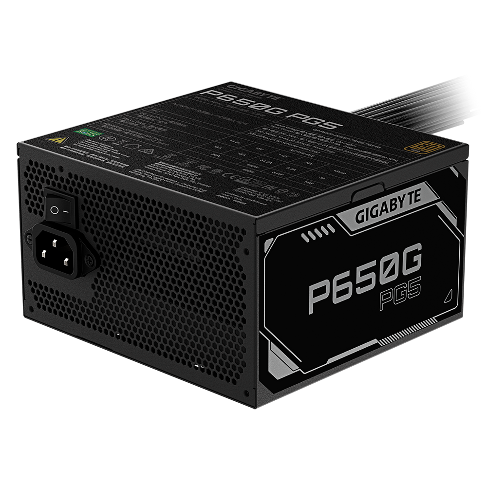 Fuente Gigabyte 650w 80Plus Gold ventilador silencioso GP-P650G PG5