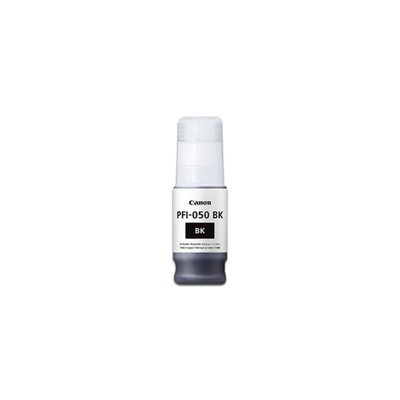 Tinta Canon PFI-050BK 5698C001AA Negra Para ImagePROGRAF TC-20 — Contenido 70ml