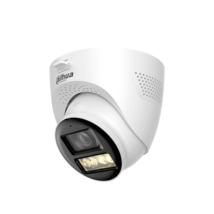 Dahua DH-HAC-HDW1200TQ-IL-T Cámara Domo 2MP 1080P HDCVI X Plus Iluminador Dual Inteligente Audio Bidireccional 111° Iluminación 40M Metal + Plástico