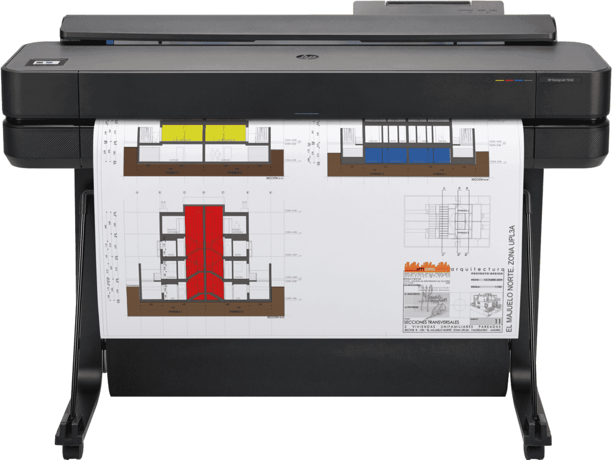 Plotter HP DesignJet T650 Inyección Térmica de Tinta 36" Resolución 2400x1200 dpi Producto Frágil Revisar Condiciones d