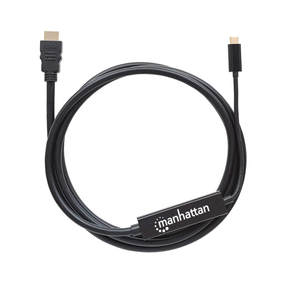 Cable USB Manhattan Tipo C Macho a HDMI Macho 2.0M 4K (151764)