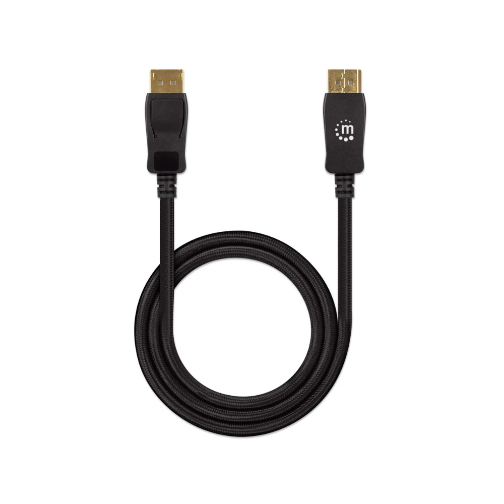 Cable DisplayPort Manhattan V1.4 M-M 1.0M Negro 8K@60Hz/4K@120Hz (353595)