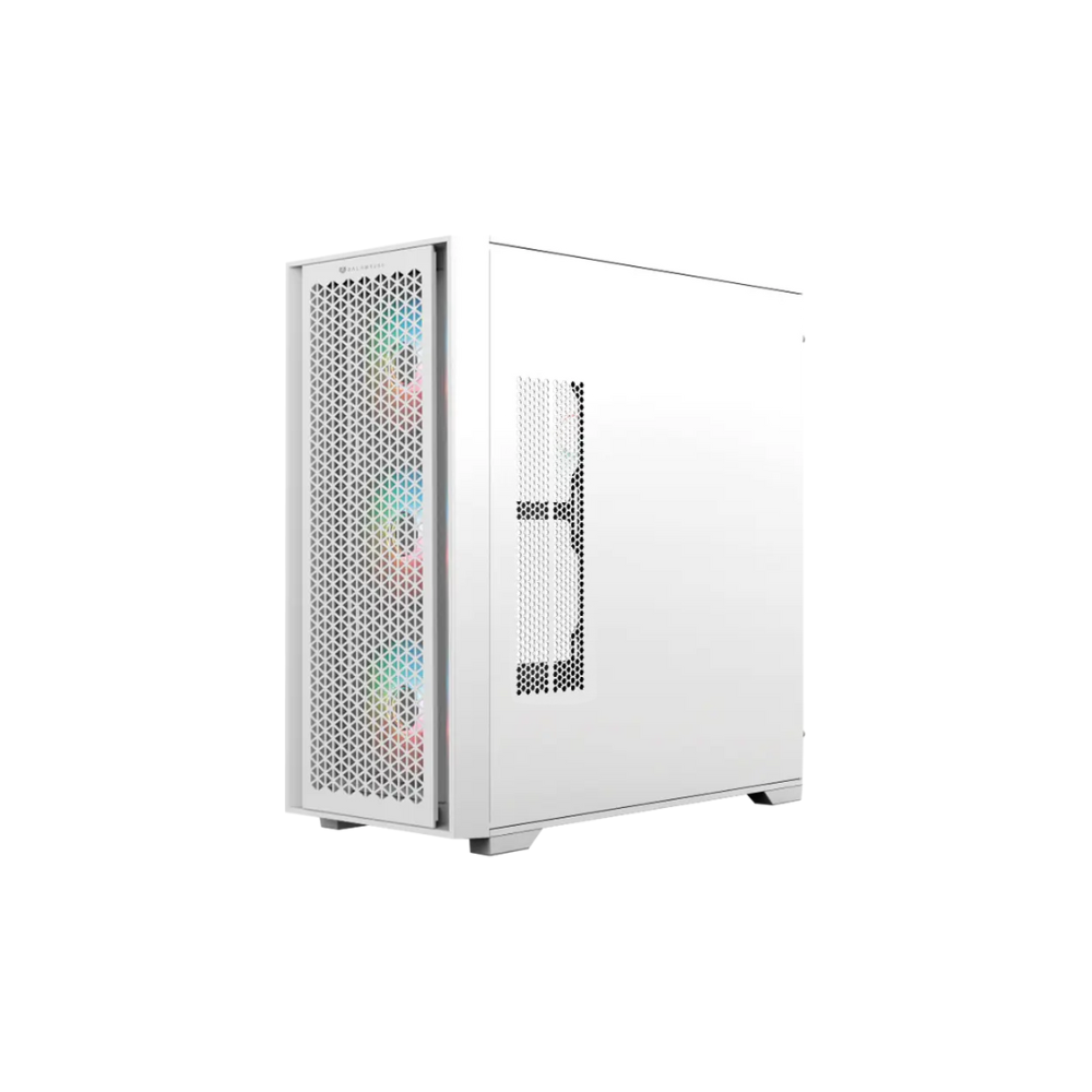 Gabinete Balam Rush Carbon 9000 Full Torre USB 3.0 / 2.0 / Tipo C 4 Ventiladores Blanco — Modelo BR-938761