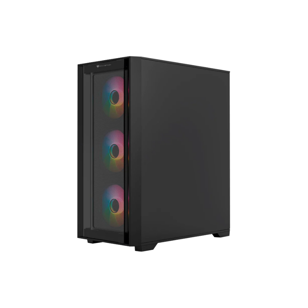 Gabinete Balam Rush Twin Mate 7000B Media Torre Negro Cristal 4 Ventiladores ARGB ATX Sin Fuente Panel Frontal Intercambiable Cristal / Malla
