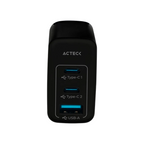 Cargador Turbo Acteck 65W con Tecnología GaN y 2 Puertos USB-C