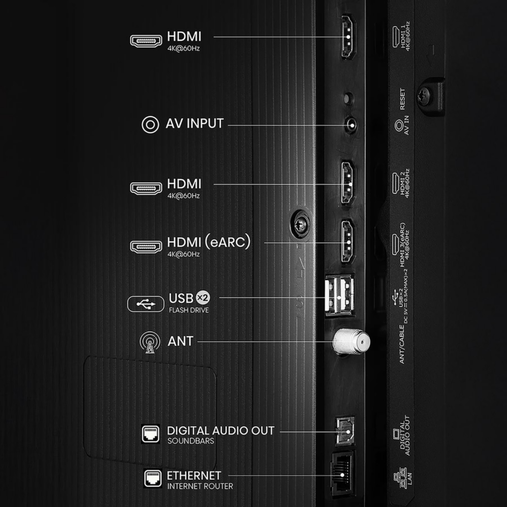 Televisor Hisense 75" A65NV, Smart TV 4K UHD, VIDAA (75A65NV)
