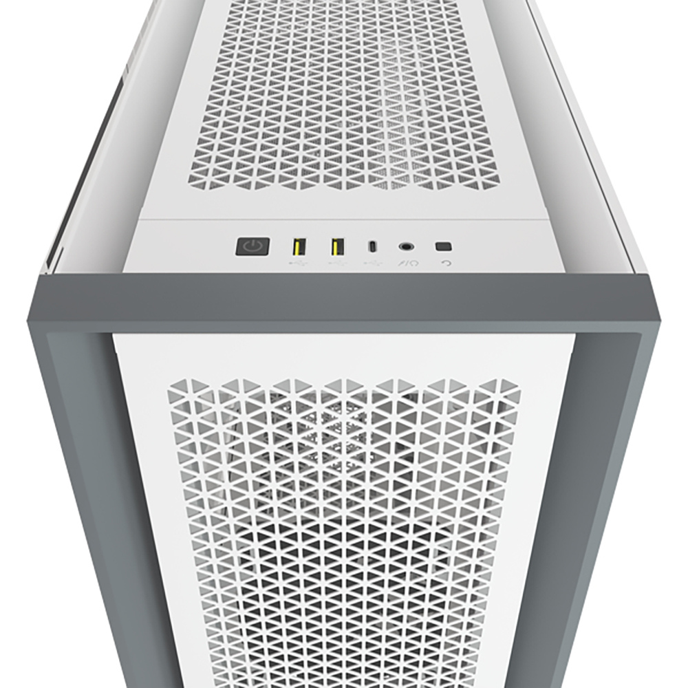 Gabinete Corsair 5000D AIRFLOW Blanco Cristal Templado ATX Semitorre 2 Ventiladores