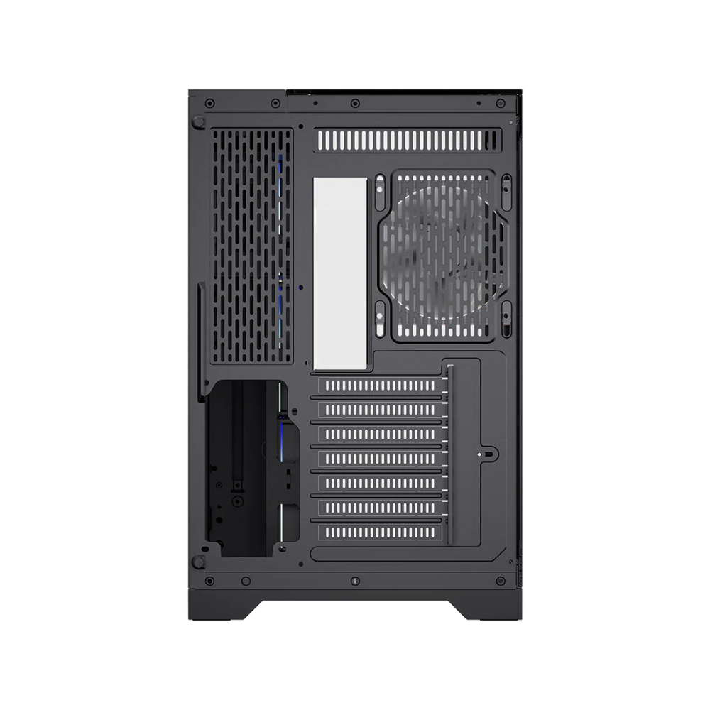 Gabinete Balam Rush Thank Expert Curve 7400 Mini Torre Negro Cristal Sin Bordes Con Indicador Térmico 4 Ventiladores ARGB ATX / Micro ATX / Mini ITX Sin Fuente