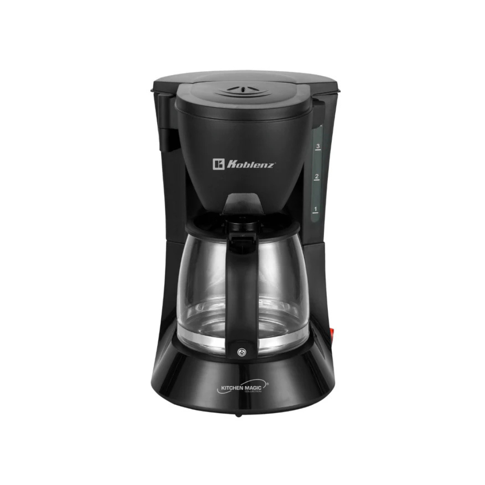Cafetera Koblenz CKM-204N, 4 tazas, filtro lavable, anti-goteo, 600W, color negro