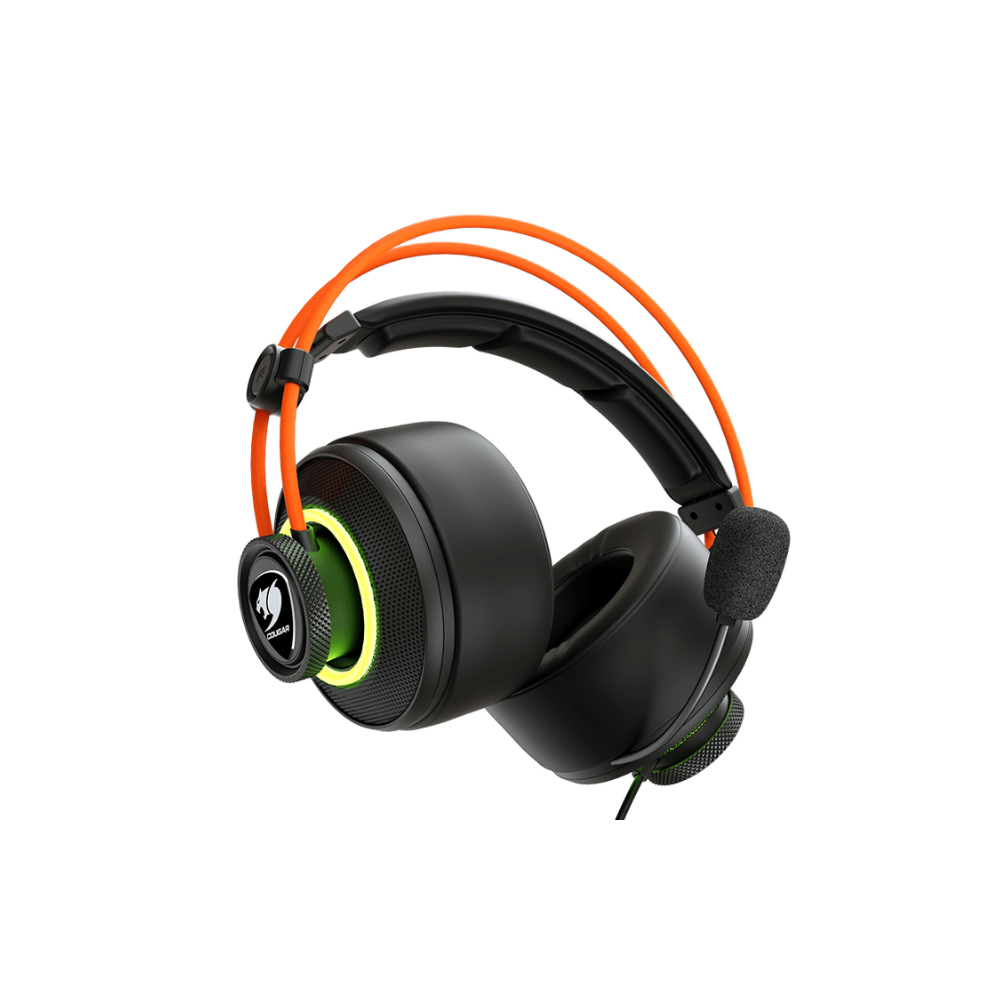 Audífonos Cougar Immersa Pro Prix USB 7.1 RGB con Micrófono Negro/Naranja