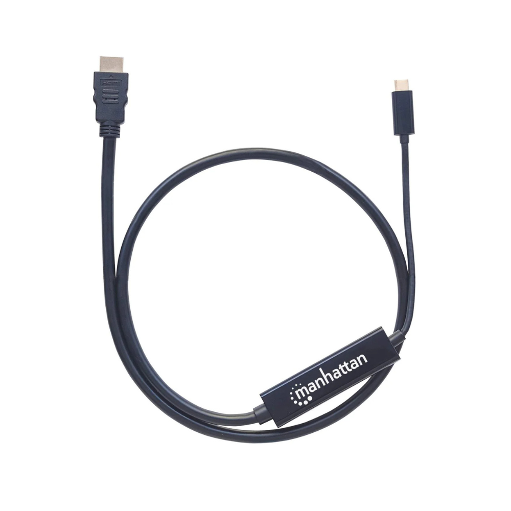 Cable USB Tipo C a HDMI M-M 1.0M V3.1 4K Manhattan (152235)