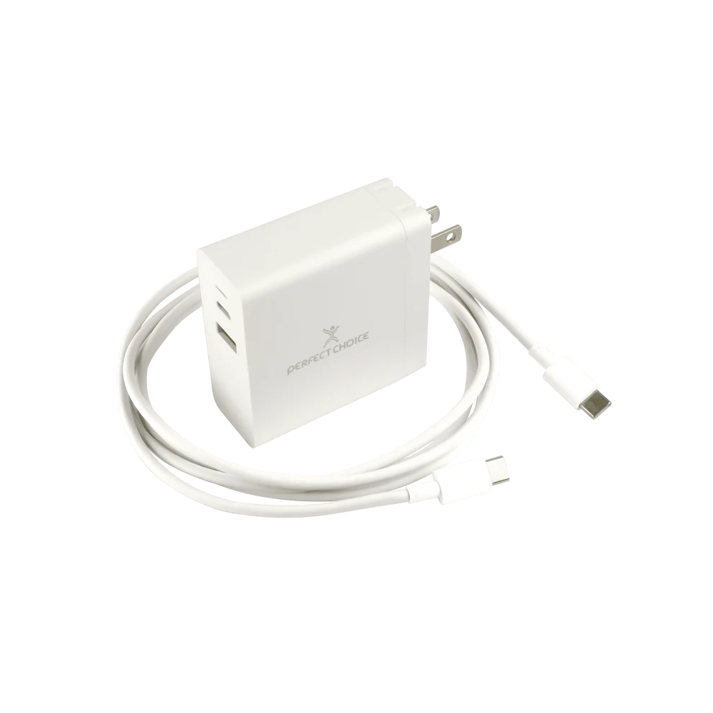 Cargador de Pared Perfect Choice 65W USB-C, Blanco