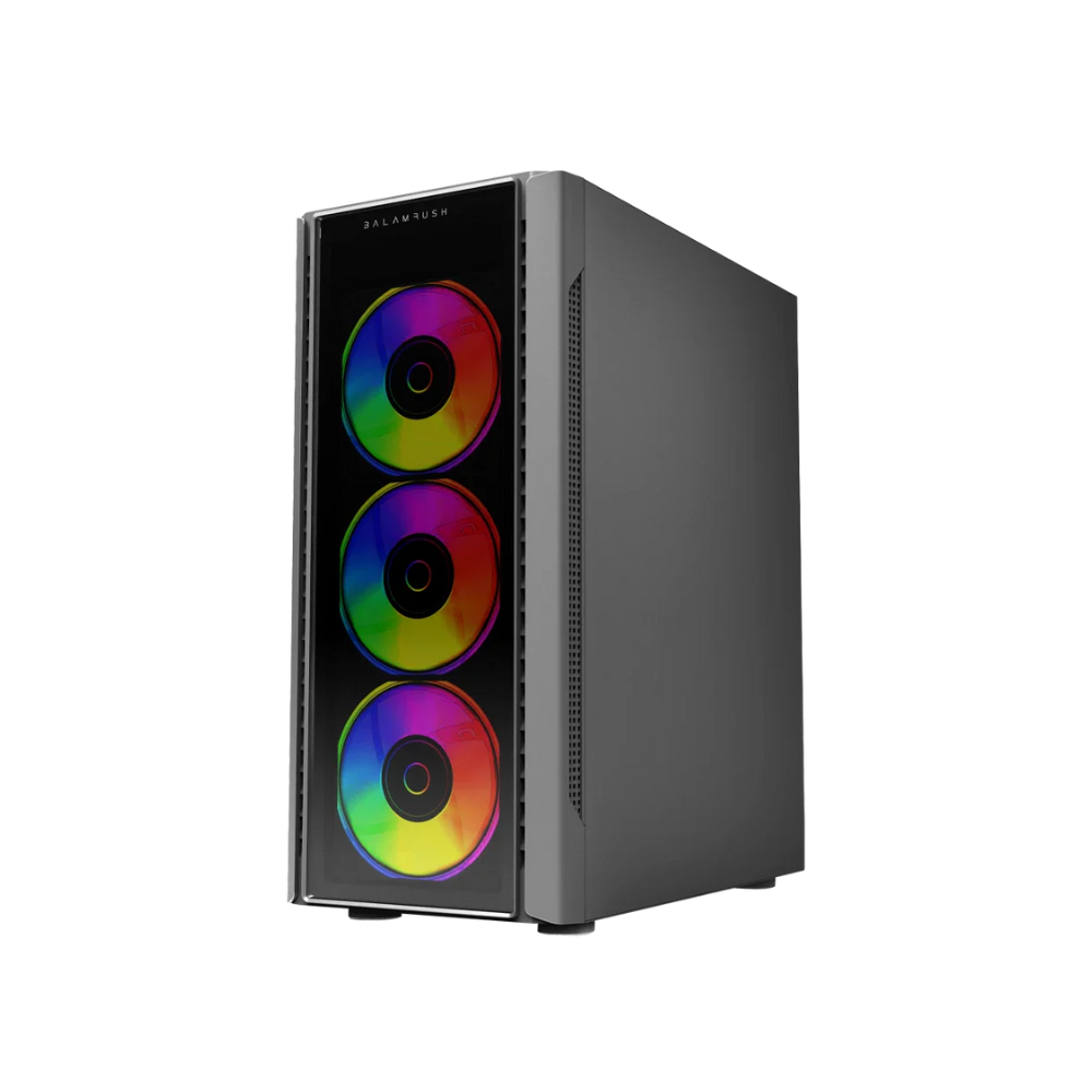 Gabinete Balam Dragonfly II GM745 Media Torre Cristal Negro — Modelo BR-935968