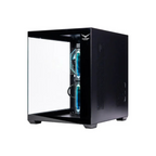 Gabinete Naceb gamer con ventana M-ATX con 3 Vnetiladores RGB color Negro