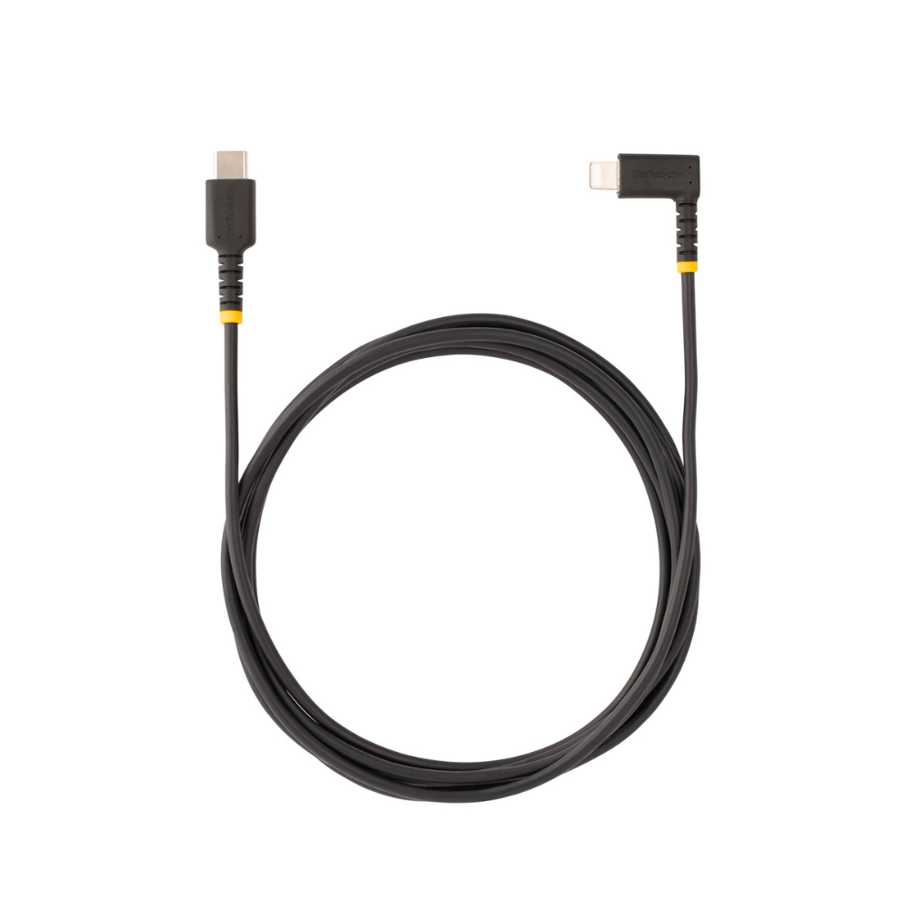 Cable USB-C a Lightning 2m Acodado Carga MFI para iPhone StarTech.com Mod. RUSB2CLTMM2MR