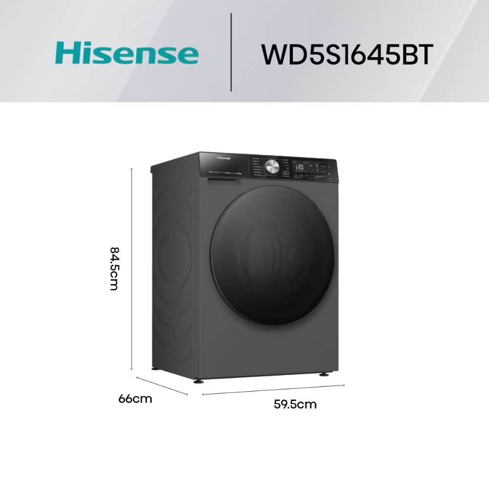 Lavasecadora Hisense Lavado 16 Kg Secado 10 Kg