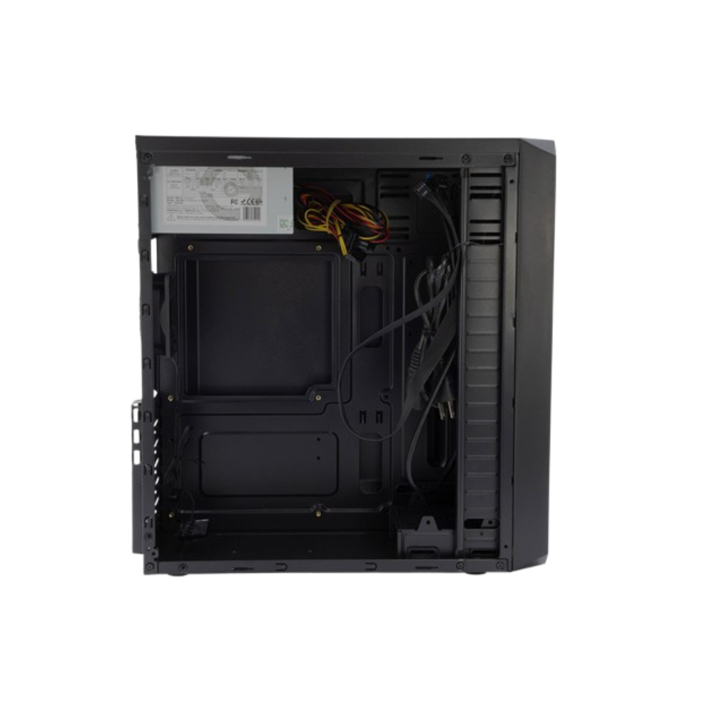 Gabinete GETTTECH GG-1803 ATX con Fuente 500W, 1 Ventilador, 2 USB 2.0, 1 USB 3.0, Negro