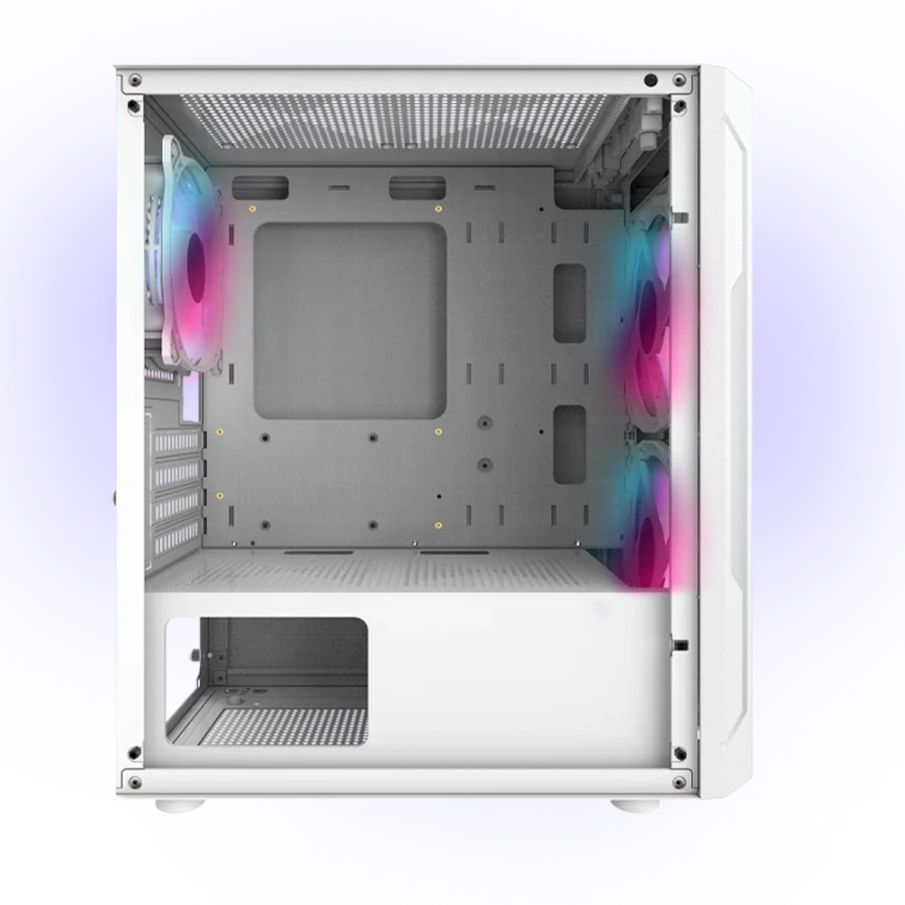 Gabinete Balam Rush Artic GI725 Mini Torre Blanco