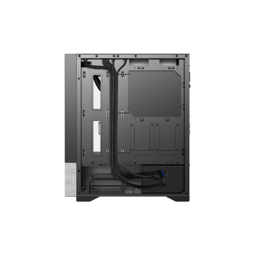 Gabinete Balam Rush Nitrox Crystal 5500 Media Torre Negro / Blanco CBW 3+1 Ventiladores ARGB