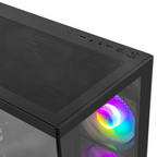 Gabinete Gamer GETTTECH GCM-550AC-02 Fish Tank M-ATX Sin Fuente