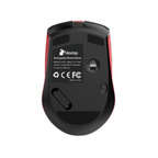 Mouse Nextep Inalámbrico Recargable, Switch de Encendido, 1600 DPI, Negro/Rojo NE-413NR