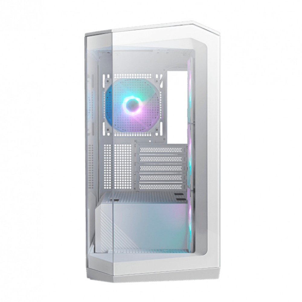 Gabinete MSI MAG Pano M100R PZ MICRO-TOWER MICRO-ATX USB 3.0 sin Fuente 4 Ventiladores Instalados Blanco