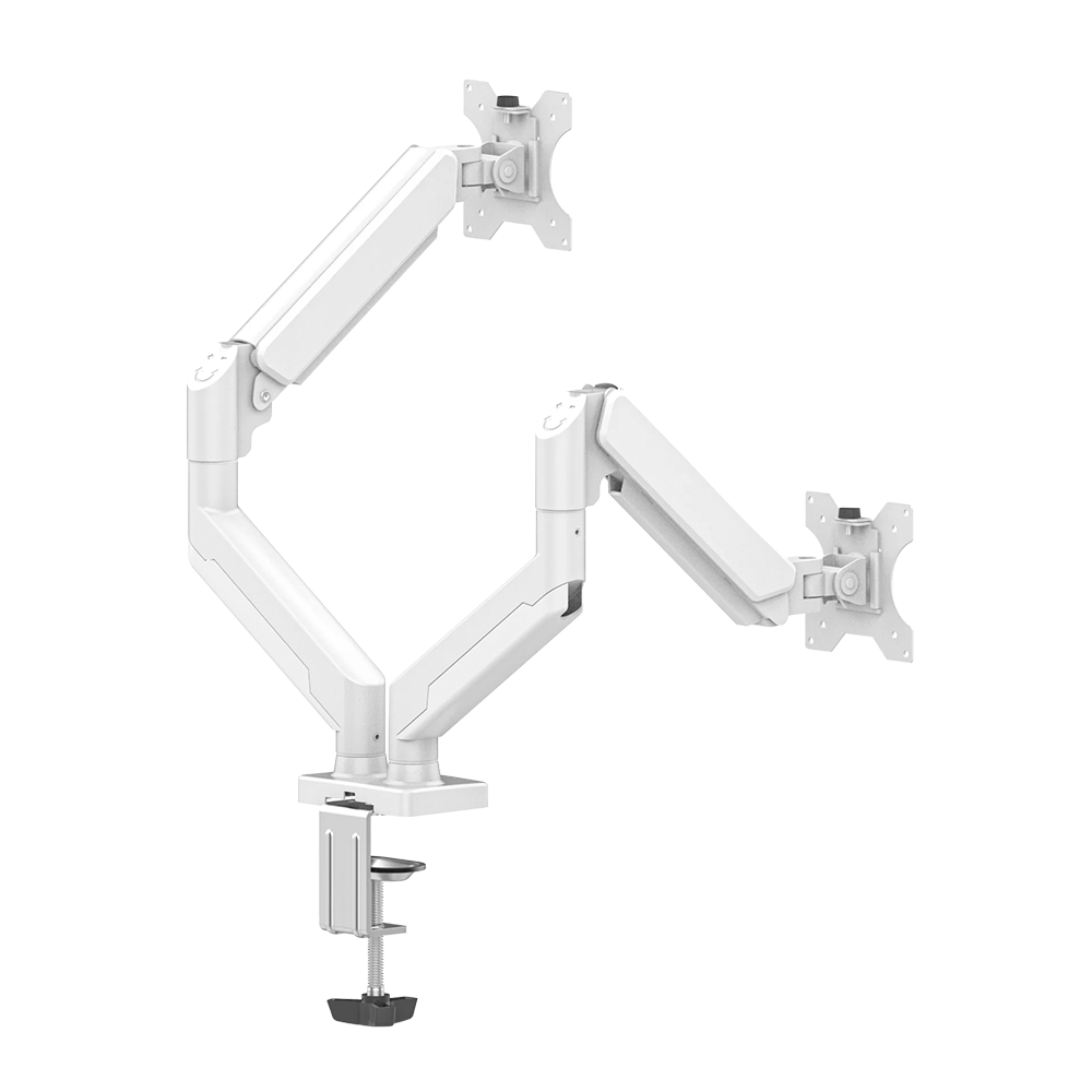 Soporte de articulado Naceb para dos monitores color Blanco