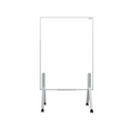 Pintarron Movil Alfra Lux Doble Superficie Metalico Tela Corcho 150X110Cm