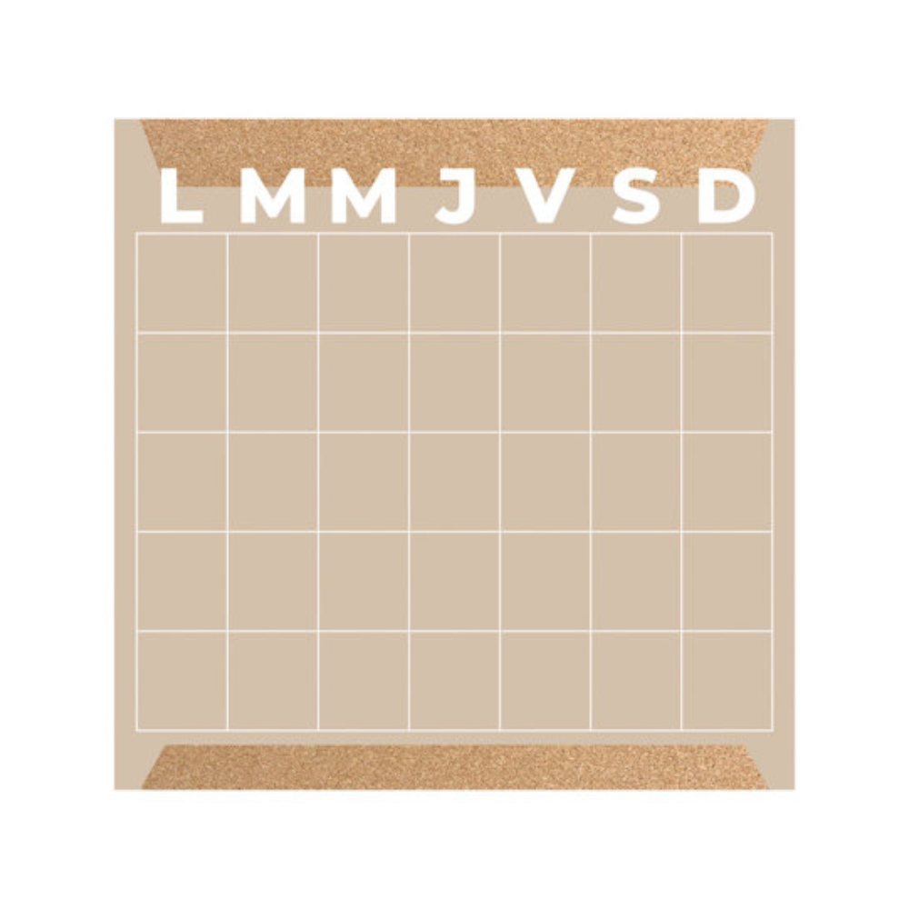 Planeador Mensual Alfra Mixto Cafe 30X30 Cm