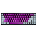 Teclado Naceb mecanico alambrico RGB 69 teclas con intercambiables color Magenta