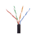 Bobina de Cable Cat5E 305m Negro Gel Exterior Intemperie Redes y Cableado