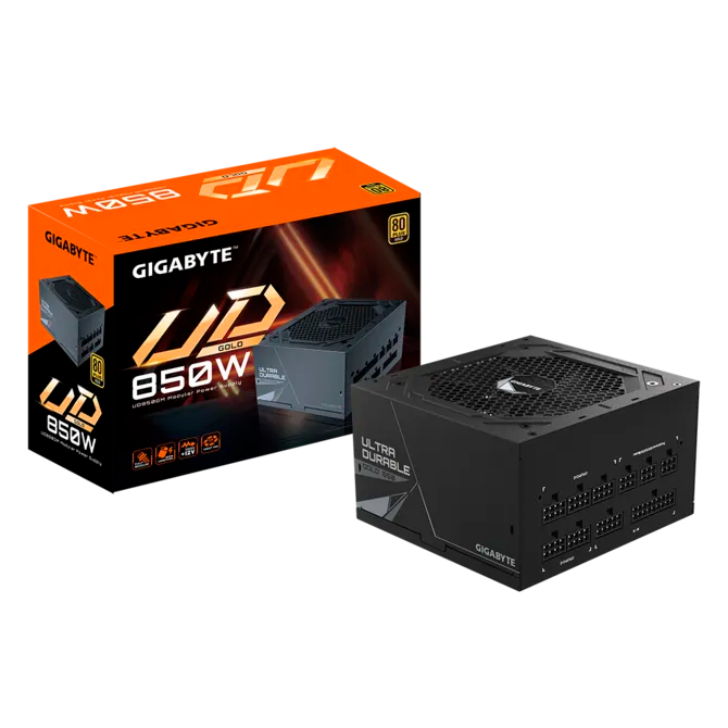 Fuente Gigabyte 850w 80Plus Gold Modular negra GP-UD850GM