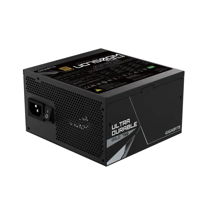 Fuente Gigabyte 750w 80Plus Gold Full Modular ultra durable negro GP-UD750GM PG5