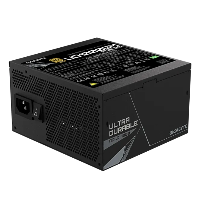 Fuente de poder Gigabyte 1000W Modular 80 Plus Gold ATX Ultra Durable GP-UD1000GM-PG5