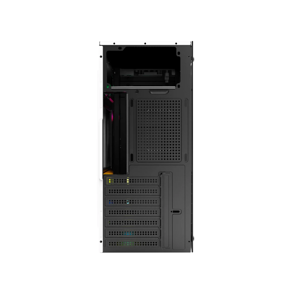 Gabinete Acteck Draco GM450 Media Torre ATX 500W Cristal Blanco — Modelo AC-935722