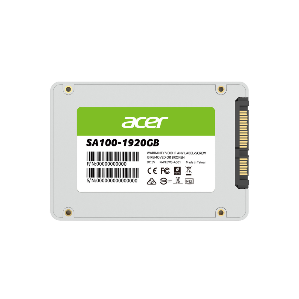 Unidad de Estado Sólido Acer SA100 de 1920GB, 2.5" SATA III 560MB/S