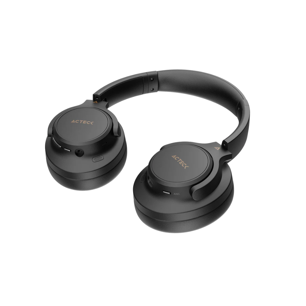 Audi­fonos Inalambricos Acteck Hype Epic HP750 Conexion Bluetooth, 3.5mm, Cancelacion de ruido, Color Negro