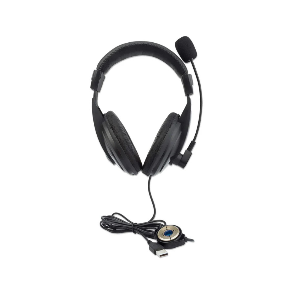 Audifono C/Microfono Manhattan Usb Mediano