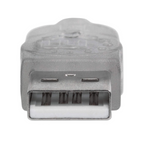 Cable Extensión USB V2.0 M-H 3.0M Plateado 480Mbps Manhattan (340496)