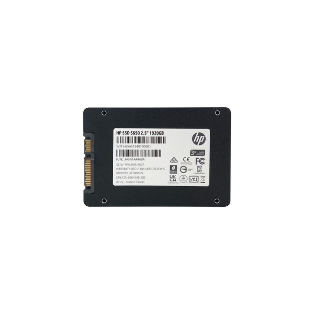 Unidad de Estado Sólido HP S650 de 1920GB, 2.5" SATA III 560/500