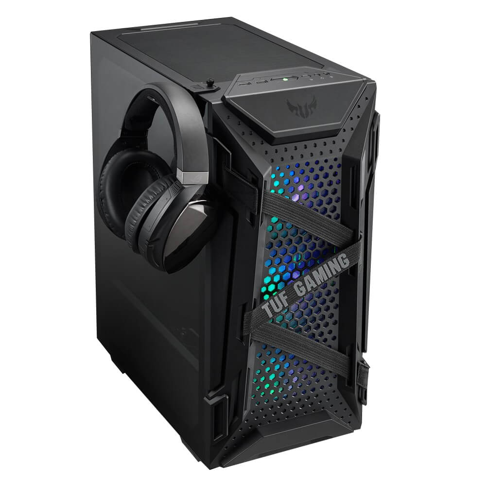 Gabinete ASUS TUF Gaming GT301 Midi-Tower ATX/Micro-ATX/Mini-ITX USB 3.0 sin Fuente 4 Ventiladores Instalados Negro