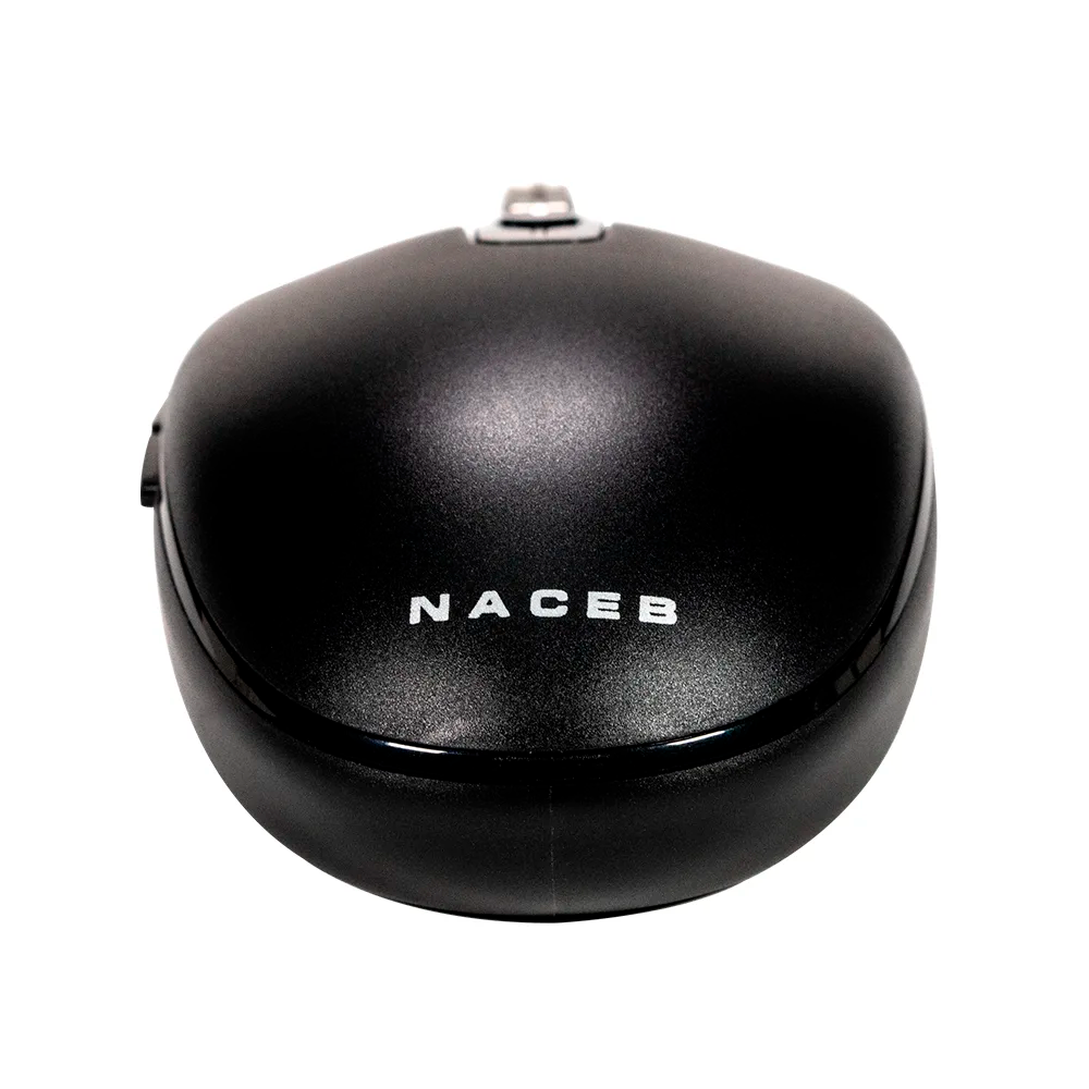 Mouse Inalambrico Naceb slim color Negro USB 3200 DPI 5 botones