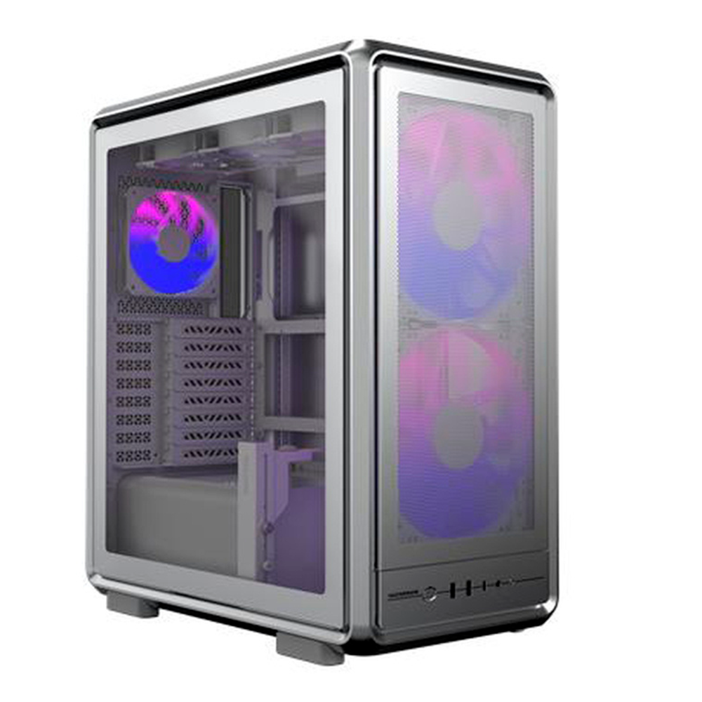 Gabinete Cooler Master MasterFrame 500 Mesh Silver 2xUSB A 3.2 1xUSB C 3.2 1xAudioJack 3.5mm Media Torre