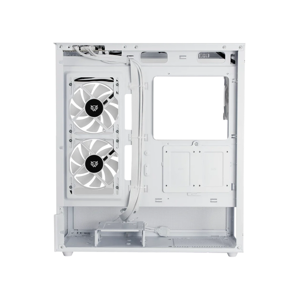 Gabinete Balam Rush Tank 9200 Media Torre USB 3.0 3 Ventiladores ARGB Blanco — Modelo BR-938730