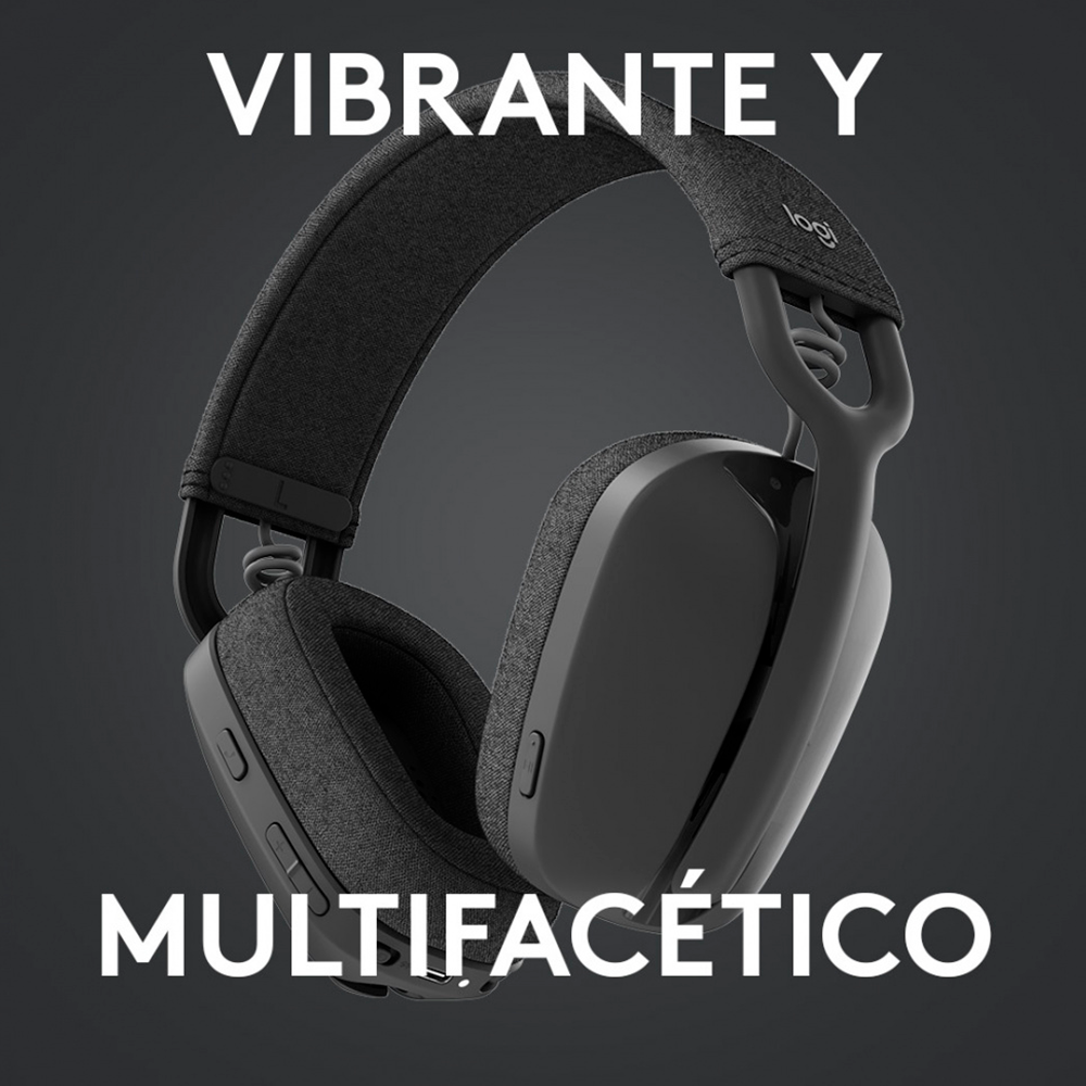 Diadema Logitech Zone Vibe 100 Inalámbrica Grafito