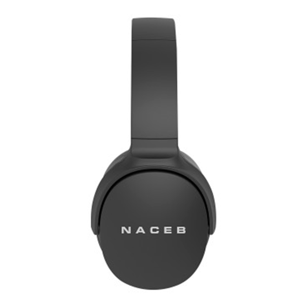 Audifonos Diadema Naceb Alambrico/Inalambrico 3.5mm con Microfono Bluetooth Negro